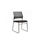Pack de 4 sillas confidente tapizada en color negro, 56 cm(ancho) 84/94 - 1