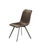 Pack de 4 sillas Cubic acabado tapizado en tejido color marrón, 86 cm(alto)46 - 1