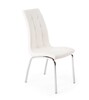 silla piel blanca