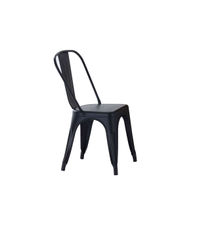 Pack de 4 sillas de comedor Tolix acabado negro, 45 x 45 x 85 cm (ancho x largo