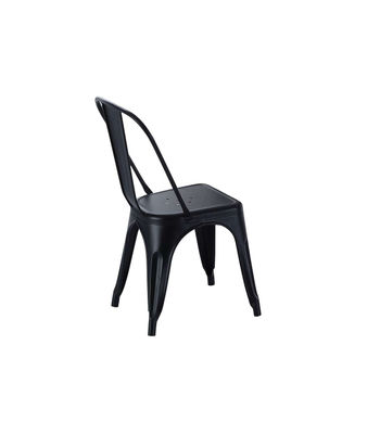Pack de 4 sillas de comedor Tolix acabado negro, 45 x 45 x 85 cm (ancho x largo - Foto 4