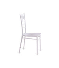 Pack de 4 sillas Giralda de estilo sevillano en blanco. 42 cm(ancho ) 88
