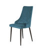 silla terciopelo azul