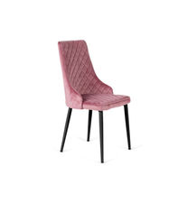 Pack de 4 sillas Imperial velvet Rosa 94 cm (alto) 48 cm (ancho) 57 cm (fondo)