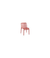 Pack de 4 sillas Ivone para salón, cocina o terraza acabado rojo, 80cm(alto)