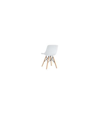 Pack de 4 sillas Jeff acabado blanco, 46cm(ancho) 79cm(altura) 52cm(fondo) - Foto 4