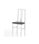 Pack de 4 sillas Lugros en madera de haya color blanco. 101 cm(alto), 41,2 - 1
