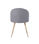 Pack de 4 sillas Md-Alamedilla tapizado en textil gris, 78cm(alto) 51cm(ancho) - Foto 3