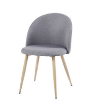 Pack de 4 sillas Md-Alamedilla tapizado en textil gris, 78cm(alto) 51cm(ancho)