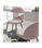 Pack de 4 sillas Md-Alamedilla tapizado en textil rosa claro, 78cm(alto) - Foto 4