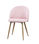 Pack de 4 sillas Md-Alamedilla tapizado en textil rosa claro, 78cm(alto) - 1