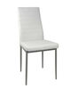 Pack de 4 sillas Md-Galera tapizadas en tejido PU blanco, 93cm(alto) 43cm(ancho)