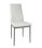 Pack de 4 sillas Md-Galera tapizadas en tejido PU blanco, 93cm(alto) 43cm(ancho) - 1