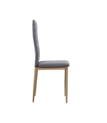 Pack de 4 sillas Md-Galera tapizadas en tejido PU gris, 93cm(alto) 43cm(ancho) - Foto 2