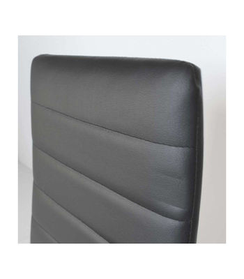 Pack de 4 sillas Md-Galera tapizadas en tejido PU negro, 93cm(alto) 43cm(ancho) - Foto 4