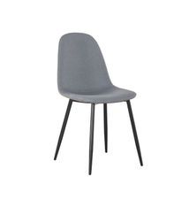 Pack de 4 sillas Md-Hamer tapizadas en textil 100% poliéster gris, 88cm(alto)