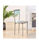 Pack de 4 sillas Md-Salar tapizadas en polipiel gris/verde menta, 89cm(alto) - Foto 4