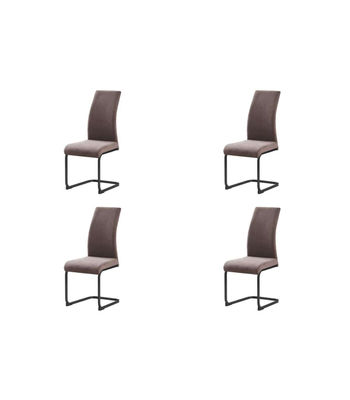 Pack de 4 sillas Md-Tacoma tapizadas en tejido gris, 100cm(alto) 43cm(ancho) - Foto 2