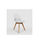 Pack de 4 sillas modelo Dana tapizadas en piel sintética blanco, 48.5cm(ancho ) - Foto 4