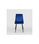 Pack de 4 sillas modelo IRIA tapizadas en terciopelo azul índigo, 44cm(ancho ) - 1