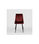 Pack de 4 sillas modelo IRIA tapizadas en terciopelo granate, 44cm(ancho ) - 1