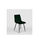 Pack de 4 sillas modelo IRIA tapizadas en terciopelo verde botella, 44cm(ancho ) - Foto 3