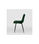 Pack de 4 sillas modelo IRIA tapizadas en terciopelo verde botella, 44cm(ancho ) - Foto 2