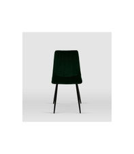 Pack de 4 sillas modelo IRIA tapizadas en terciopelo verde botella, 44cm(ancho )
