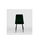Pack de 4 sillas modelo IRIA tapizadas en terciopelo verde botella, 44cm(ancho ) - 1
