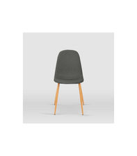 Pack de 4 sillas modelo Margot tapizadas en textil gris pizarra, 45cm(ancho )