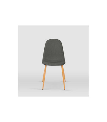 Pack de 4 sillas modelo Margot tapizadas en textil gris pizarra, 45cm(ancho )