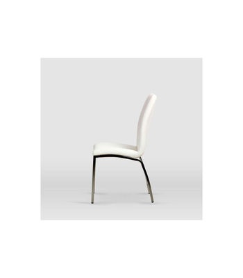Pack de 4 sillas modelo Marian tapizadas en piel sintetica blanca, 43cm(ancho ) - Foto 3