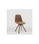 Pack de 4 sillas modelo Marlene tapizadas en textil marrón chocolate, 44cm(ancho - Foto 3