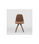 Pack de 4 sillas modelo Marlene tapizadas en textil marrón chocolate, 44cm(ancho - 1