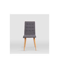 Pack de 4 sillas modelo Nadia tapizadas en textil gris piedra, 43cm(ancho )
