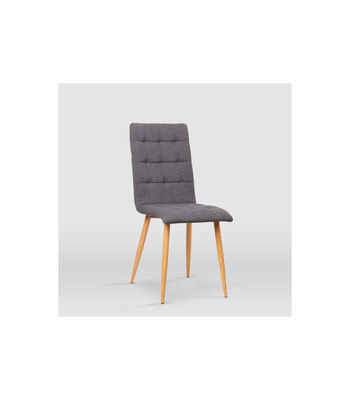 Pack de 4 sillas modelo Nadia tapizadas en textil gris piedra, 43cm(ancho ) - Foto 3