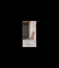 Pack de 4 sillas modelo Petra tapizado en tela marrón, 46 x 54 x 101/48 cm