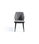 Pack de 4 sillas modelo SARAY acabado tela gris y ecopiel gris oscuro, 49 x 61 x - 1