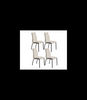 Pack de 4 sillas modelo TANIA acabado tela beige claro, 43 x 58 x 94cm (largo x