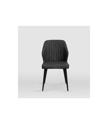 Pack de 4 sillas modelo Triana tapizadas en microfibra gris pizarra, 49cm(ancho