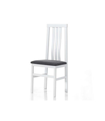 Pack de 4 sillas Monachil en madera de haya color blanco. 102 cm(alto), 41,2