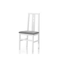 Pack de 4 sillas Motril en madera de haya color blanco. 95 cm(alto), 41,5