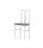 Pack de 4 sillas Motril en madera de haya color blanco. 95 cm(alto), 41,5 - 1