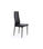 Pack de 4 sillas Niza para Salon o Cocina, tapizado en símil piel negro, 103 - 1