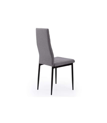 Pack de 4 sillas Niza para Salon o Cocina, tapizado textil gris, 103 cm(alto)45 - Foto 2