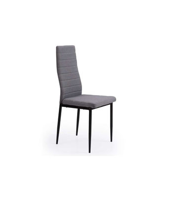 Pack de 4 sillas Niza para Salon o Cocina, tapizado textil gris, 103 cm(alto)45