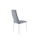 Pack de 4 sillas Niza para Salon o Cocina, tapizado textil gris/blanco, 103 - Foto 3