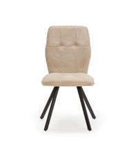 Pack de 4 sillas para cocina o comedor Marcos tapizado textil beige, 89cm(alto)