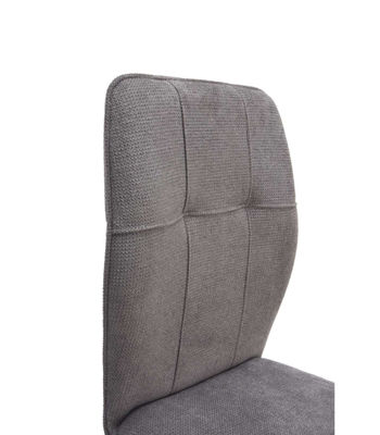Pack de 4 sillas para cocina o comedor Marcos tapizado textil gris oscuro, - Foto 3