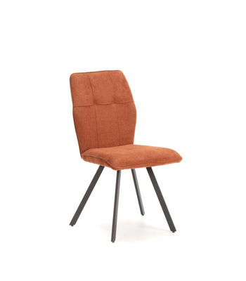 Pack de 4 sillas para cocina o comedor Marcos tapizado textil marrón, 89cm(alto)